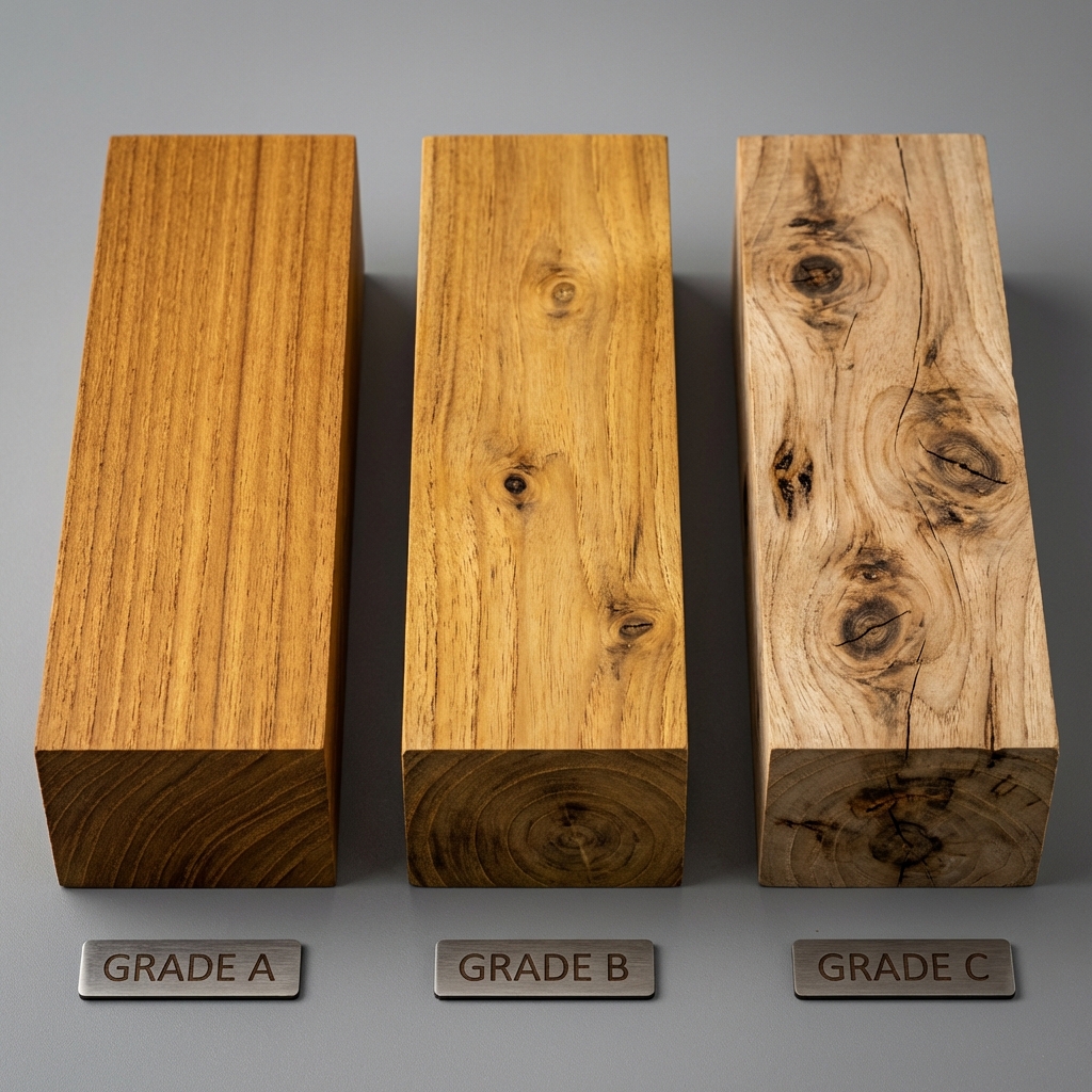Teak Wood Grades Comparison